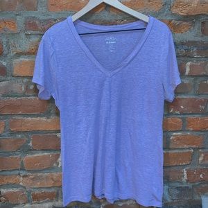 Lavender V Neck Tee